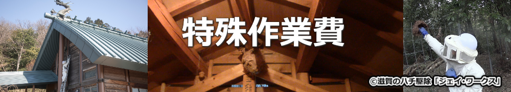 米原市のハチ駆除特殊作業費